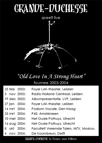 Tourposter Old Love in a Strong Heart