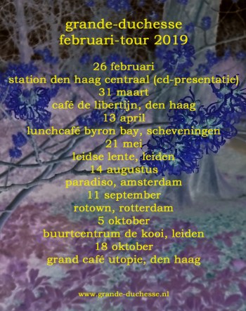 Tourposter Februari 2019